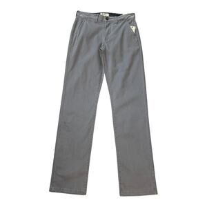 NEW Flag & Anthem Men's Gray Portland‎ Relaxed Fit Chino Pants Size 28x34 Casual